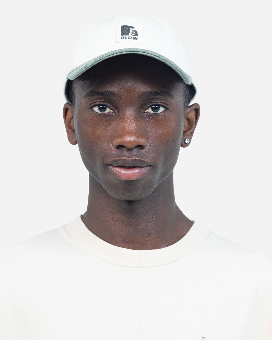 Casquette Six Panel Stanton Bicolore Écru OLOW en coton biologique écru bicolore, coupe six panel