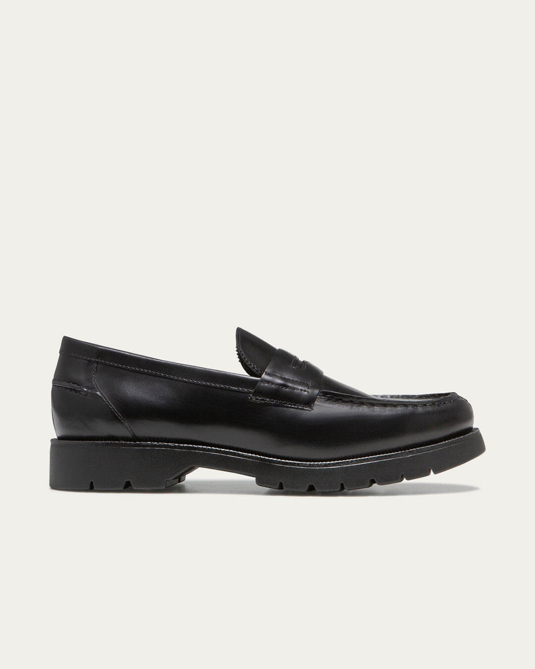 Mocassins Cotteur B2 Noir Kleman en cuir noir fabrication française