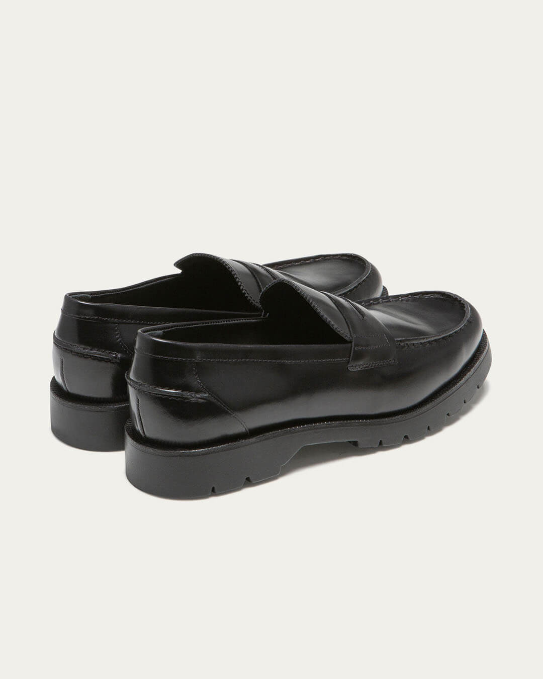Mocassins Cotteur B2 Noir Kleman en cuir noir fabrication française