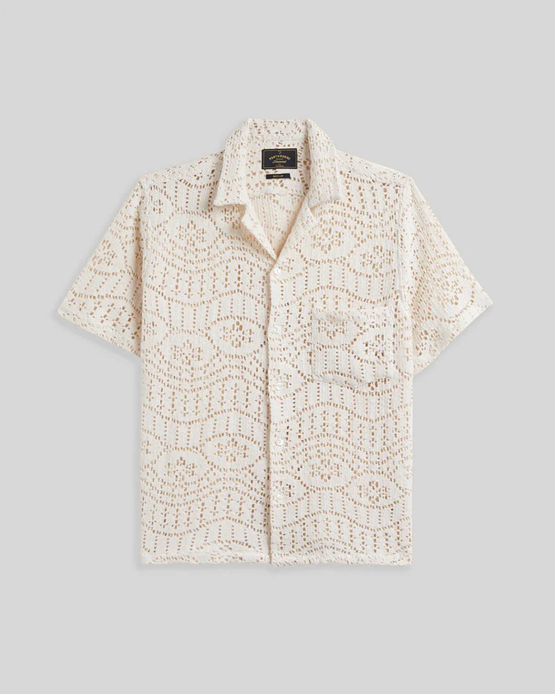 Chemise Eye Crochet Portuguese Flannel en crochet ajouré