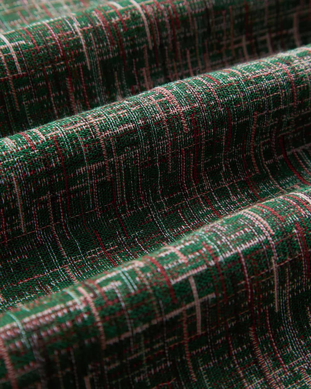 Chemise Summer Bouclé Green Portuguese Flannel en tissu bouclé vert