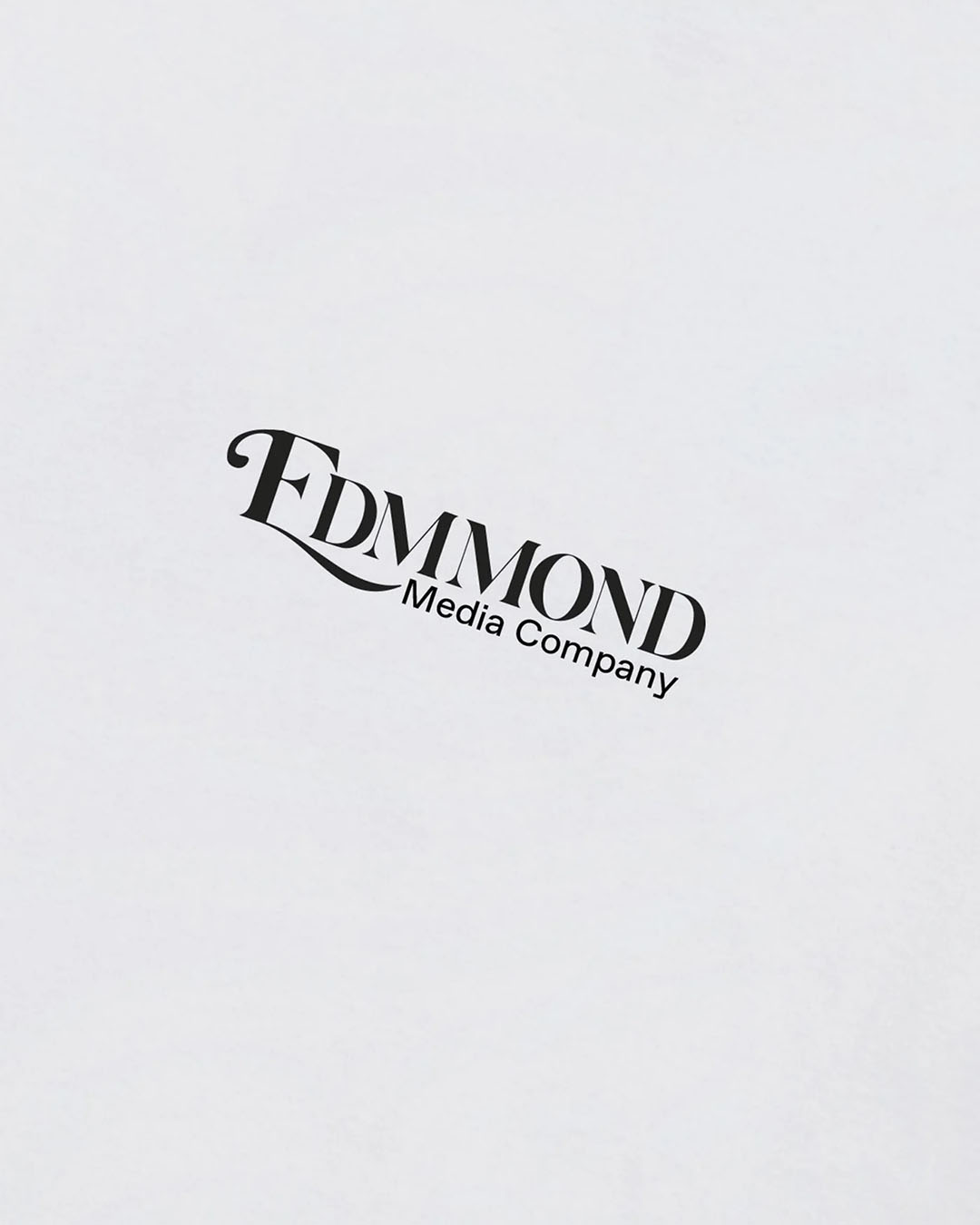 T-shirt Media Company White Edmmond Studios coton bio print graphique dos inspiration cinéma