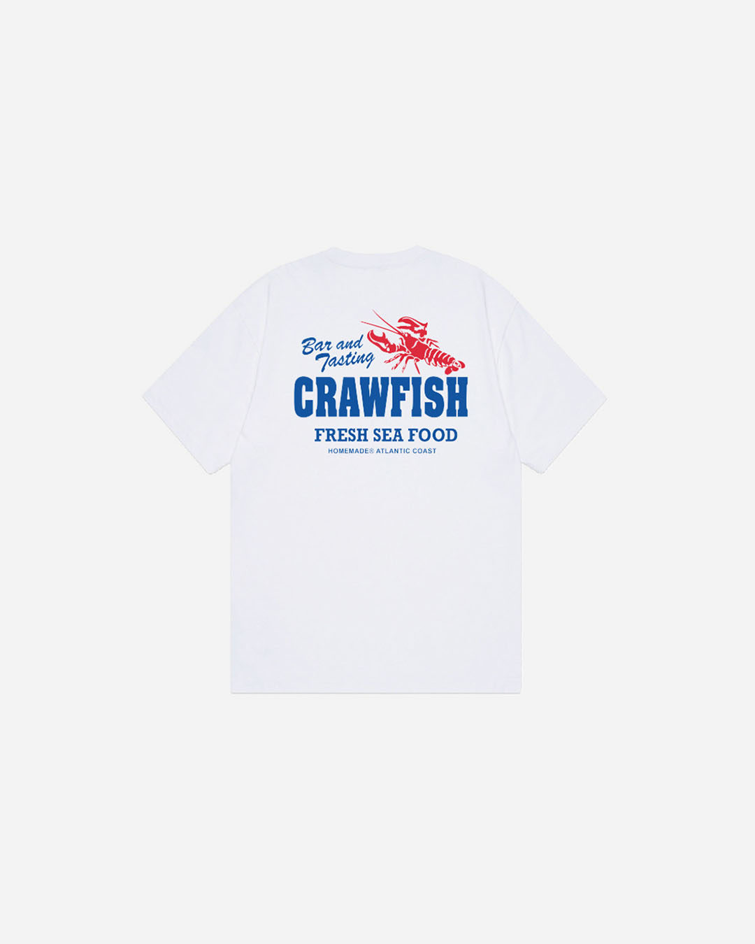 T-shirt HomeMade Crawfish Tee Blanc STCY en coton avec coupe confortable et col rond