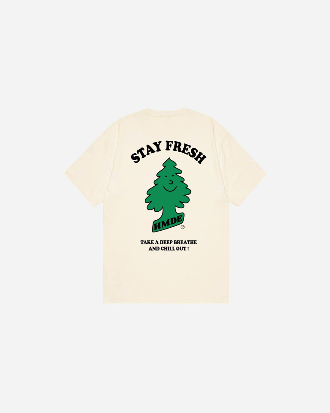 T-shirt HomeMade Freshness Tee Creme STCY en coton avec coupe confortable et col rond