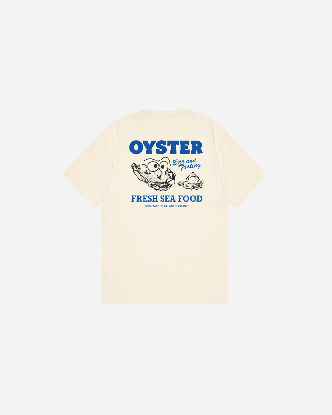 T-shirt HomeMade Oyster Tee Creme STCY en coton avec coupe confortable et col rond